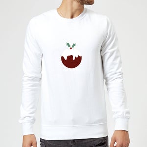 Christmas Pudding Sweatshirt - White