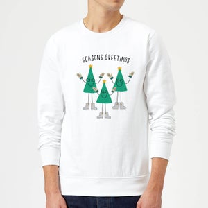 Seasons Greetings Sweatshirt - White