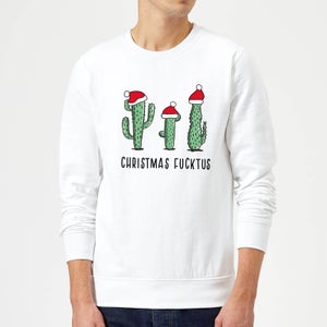 Christmas Fucktus Sweatshirt - White