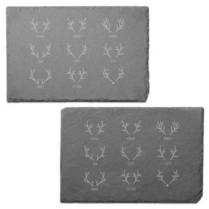 The Reindeer Gang Engraved Slate Placemat - Set of 2