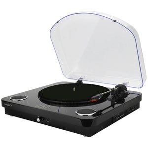 AIWA GBTUR-120BK Music Centre/Record Player with Built in Speakers, FM and Wireless - Black