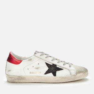 Golden Goose Deluxe Brand Women's Superstar Leather Trainers - Ice/White/Black/Red