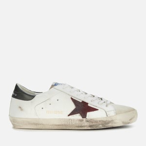 Golden Goose Deluxe Brand Men's Superstar Leather Trainers - White/Ice/Sienna