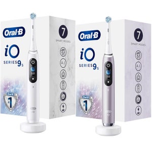 Oral-B iO9s Elektrische Tandenborstels Duoverpakking - Wit & Roze