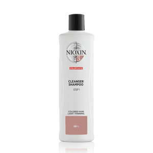 Nioxin System 3 Cleanser Shampoo for Color Treated Hair with Light Thinning 16.9 oz