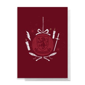Harry Potter Gryffindor Christmas Greetings Card