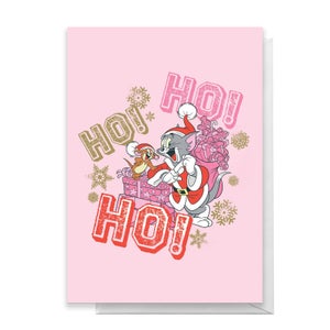 Tom And Jerry Ho! Ho! Ho! Greetings Card