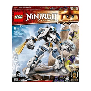 LEGO 71738 NINJAGO Legacy Zanes Titan-Mech Ninja Bauset mit Jay als goldene Figur und 2 Geisterkämpfern