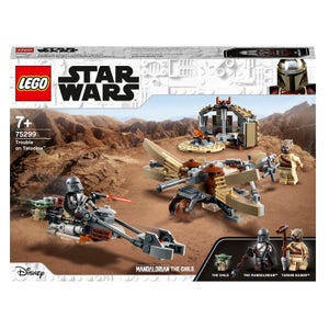 LEGO 75299 Star Wars: The Mandalorian Ärger auf Tatooine Bauset mit Baby Yoda das Kind Figur, Staffel 2, Spielset