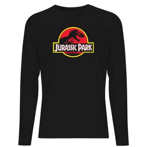 Jurassic Park Logo Unisex Long Sleeve T-Shirt - Black