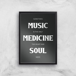 Sometimes Music Is The Only Medicine The Heart And Soul Need Giclee Art Print