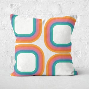 Psychedelic Geo Square Cushion