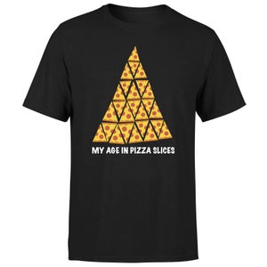 25th Birthday In Pizza Men's T-Shirt - Black