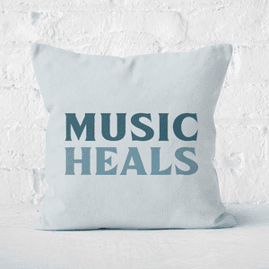 Music Heals Square Cushion