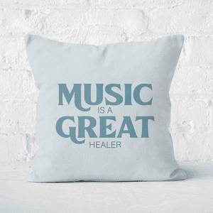Music Is A Great Healer Square Cushion