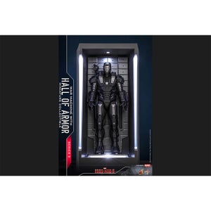 Hot Toys Marvel Miniature Figure: Iron Man 3/Series2 - War Machine (with Hall of Armor)