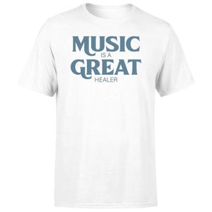 Music Is A Great Healer Men's T-Shirt - White