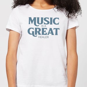 Music Is A Great Healer Women's T-Shirt - White