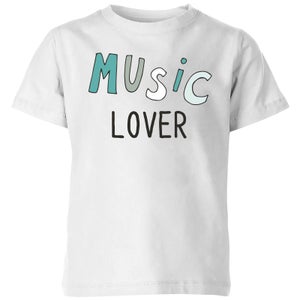 Music Lover Kids' T-Shirt - White