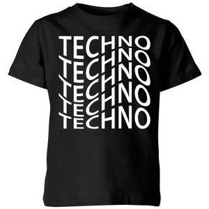 Techno Kids' T-Shirt - Black