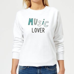 Music Lover Women's Sweatshirt - White