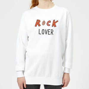 Rock Lover Women's Sweatshirt - White