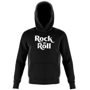 Rock N Roll Kids' Hoodie - Black