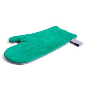 HAY Suede Oven Glove - Green/Lilac