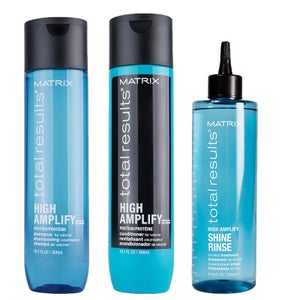 Matrix Total Results Volumising High Amplify Shampoo, Conditioner and Lamellar Treatment for Fine and Flat Hair