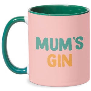 Mum's Gin Mug - White/Green