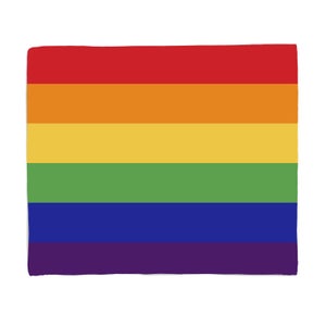 Rainbow Pride Flag Fleece Blanket
