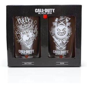 Pack de dos vasos de Call of Duty en caja de presentación