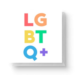 LGBTQ+ Square Greetings Card (14.8cm x 14.8cm)