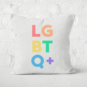 LGBTQ+ Square Cushion