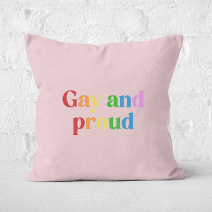 Gay And Proud Square Cushion