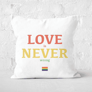 Love Is Never Wrong Square Cushion