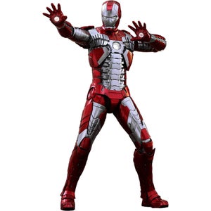 Hot Toys Iron Man 2 Movie Masterpiece Series Diecast Actionfigur im Maßstab 1:6 Iron Man Mark V 32 cm