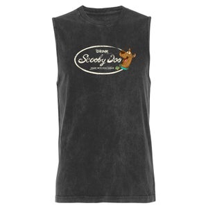 Scooby Doo Drink - Black Acid Wash Men's Vest