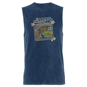 Scooby Doo Mystery Machine - Navy Acid Wash Men's Vest