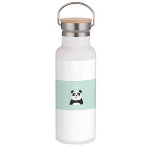 Panda Meme Portable Insulated Water Bottle - White