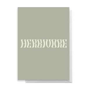 Herbivore Greetings Card