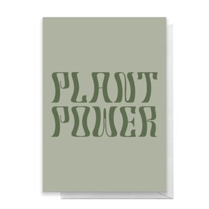 Plant Power Greetings Card