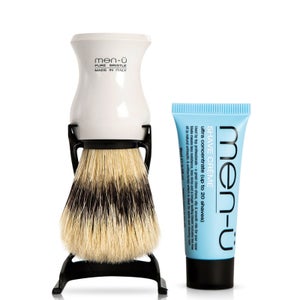 men-ü Barbiere Shave Brush and Stand - White