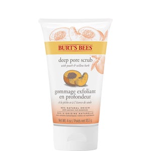 Burt's Bees Peach & Willowbark Deep Pore Scrub (4 oz / 110g)