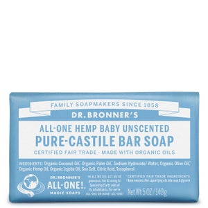 Dr. Bronner's Pure Castile Bar Soap - Baby Unscented 140g