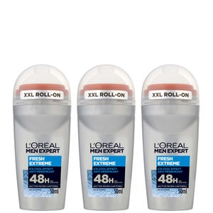 L'Oréal Paris Men Expert Fresh Extreme Deodorant Roll-On (50ml) Trio