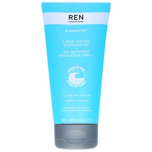 REN Clean Skincare Face Clarimatte T-Zone Control Cleansing Gel 150ml / 5.1 fl.oz.