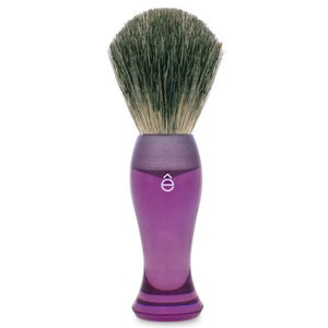 eShave Finest Badger Hair Shaving Brush Long Handle - Purple