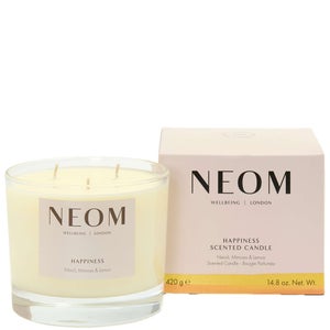 Neom Wellbeing London Scent To Make You Happy - Happiness Scented Candle (3 Wicks) 420g