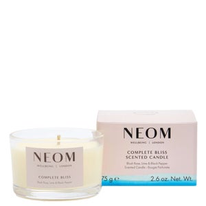 Neom Wellbeing London Scent To Calm & Relax Complete Bliss Scented Candle (Travel) 75g